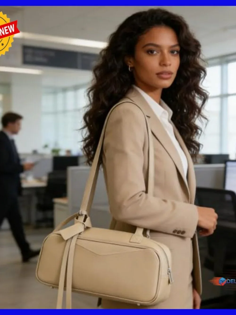 Genuine Leather Shoulder Bag - Bowler Satchel for Women - Travel Work Purse